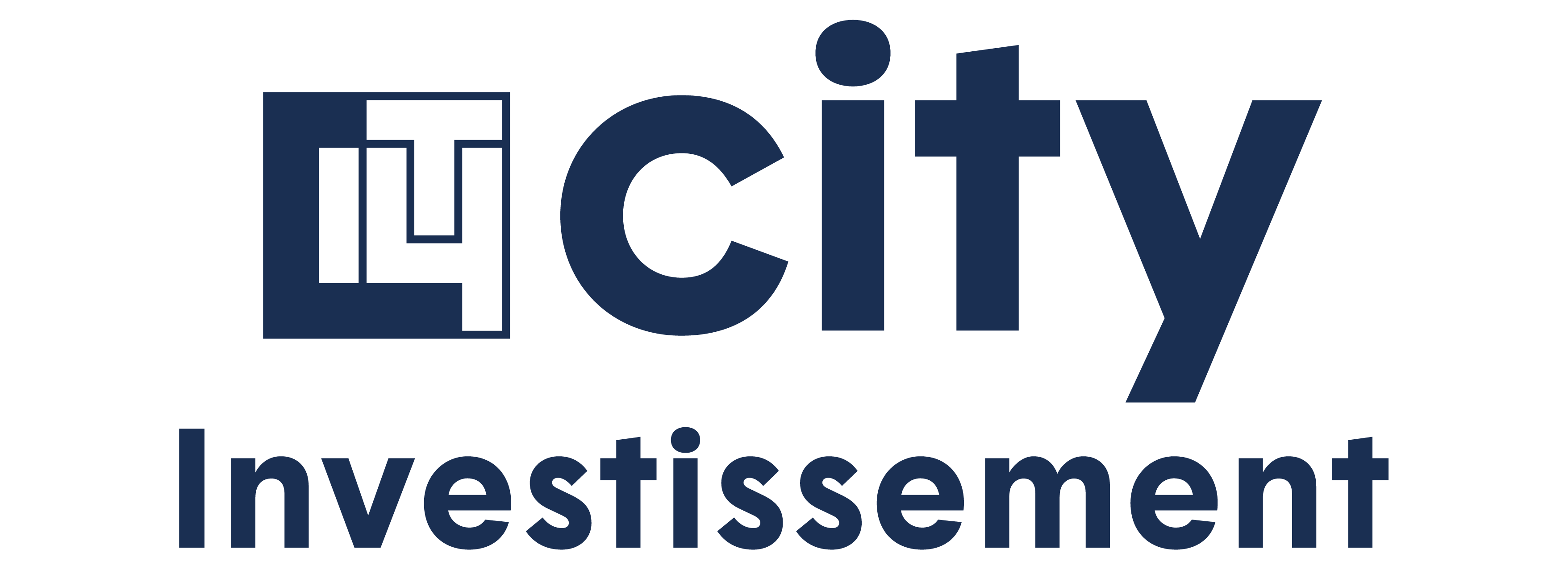 logo city investissement bleu